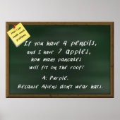 Math Poster - Wie ich Math Word-Probleme sehe (Vorne)