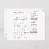 Math Postkarte (Vorne/Hinten)