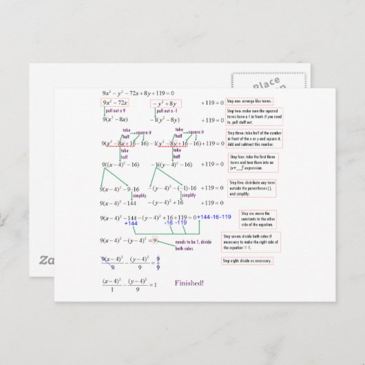 Math Postkarte (Vorne/Hinten)