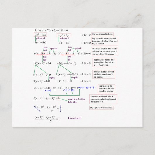 Math Postkarte (Vorderseite)