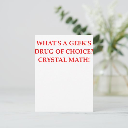 MATH POSTKARTE (Stehend Vorderseite)