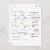 Math Postkarte (Vorne/Hinten)
