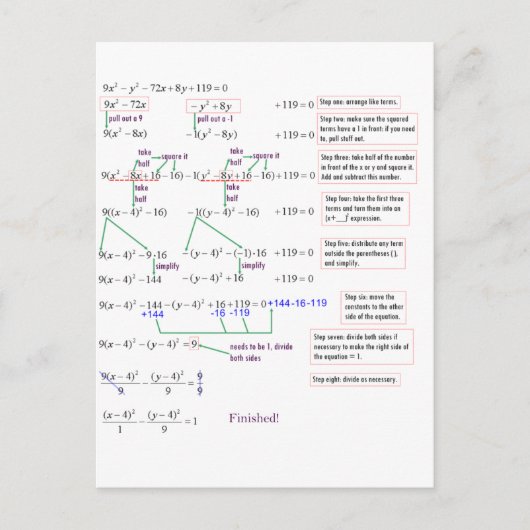 Math Postkarte (Vorderseite)