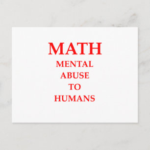 MATH POSTKARTE