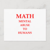 MATH POSTKARTE (Vorderseite)