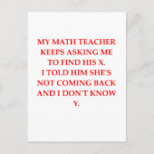 MATH POSTKARTE (Vorderseite)