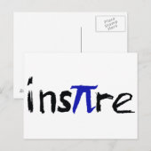 Math Postkarten inspiriert (Vorne/Hinten)