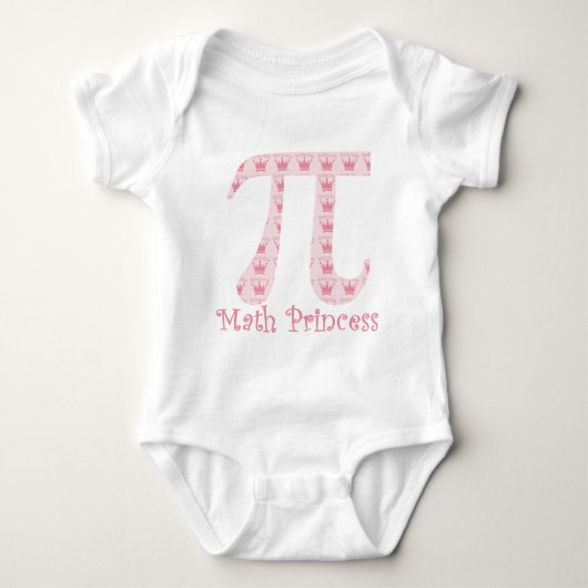 Math Princess Pi Baby Strampler (Vorderseite)
