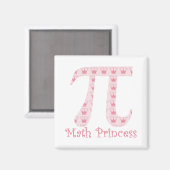 Math Princess Pi Magnet (Vorderseite/Rückseite)
