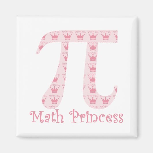 Math Princess Pi Magnet (Vorne)