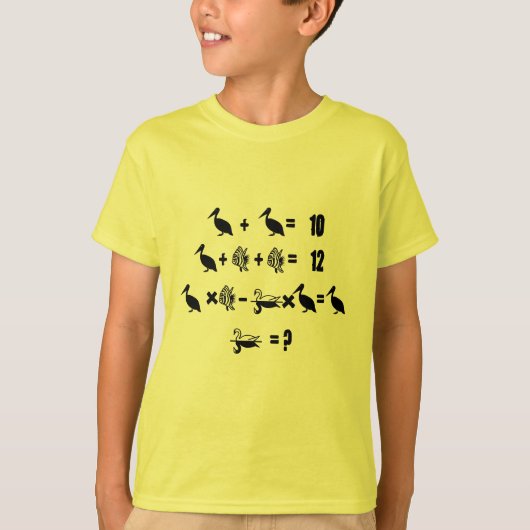 Math-Problem T-Shirt (Vorderseite)