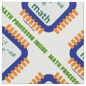 Math Prozessor Inside Semiconductor Chip Gleichung Stoff (Nahaufnahme)