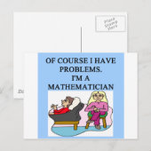 MATH-Psychologie-Witz Postkarte (Vorne/Hinten)
