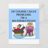 MATH-Psychologie-Witz Postkarte (Vorderseite)