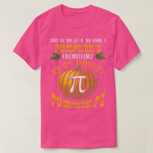 Math Pun Pumpkin Pi Funny Halloween Kostüm T-Shirt (Design vorne)