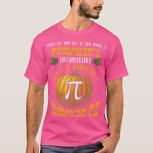 Math Pun Pumpkin Pi Funny Halloween Kostüm T-Shirt