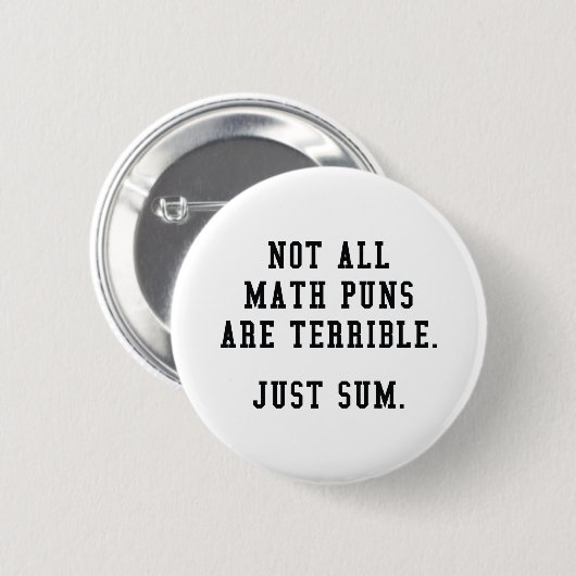 Math Puns Button (Vorne & Hinten)
