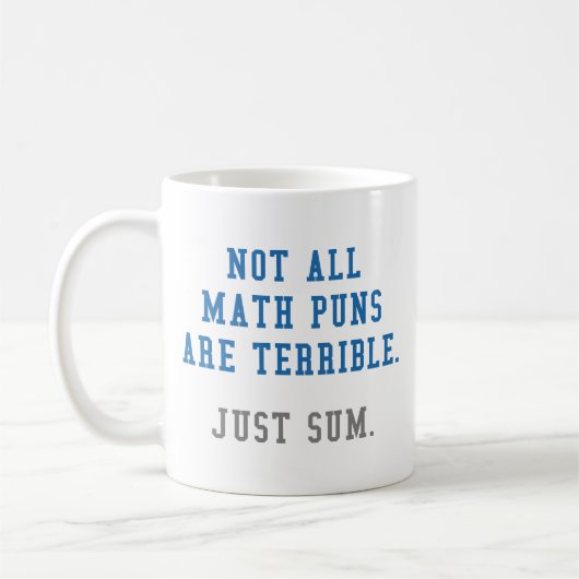 Math Puns Kaffeetasse (Links)