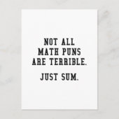 Math Puns Postkarte (Vorderseite)