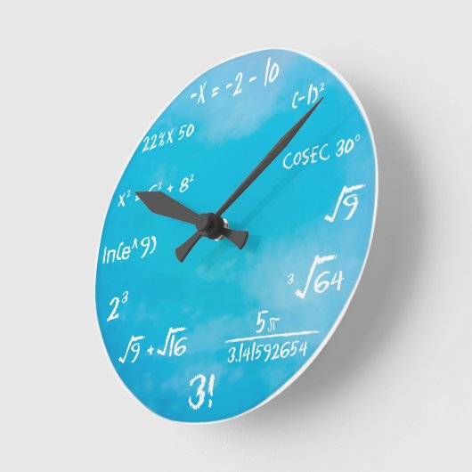 Math Quiz Clock - Uhr blau (Winkel)
