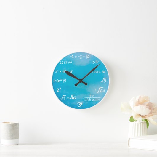 Math Quiz Clock - Uhr blau (Zuhause)
