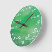 Math Quiz - Sheldon Cooper Clock Runde Wanduhr (Winkel)
