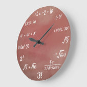 Math Quiz Wall Clock Große Wanduhr (Winkel)