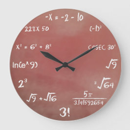 Math Quiz Wall Clock Große Wanduhr