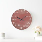 Math Quiz Wall Clock Große Wanduhr (Zuhause)