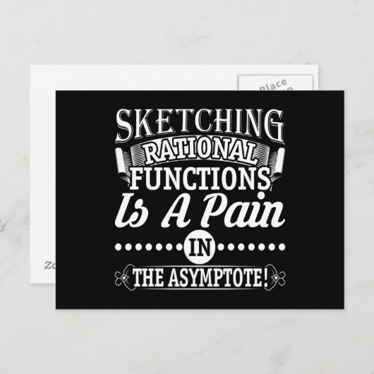 Math Rational Functions Putt Joke Postkarte (Vorne/Hinten)