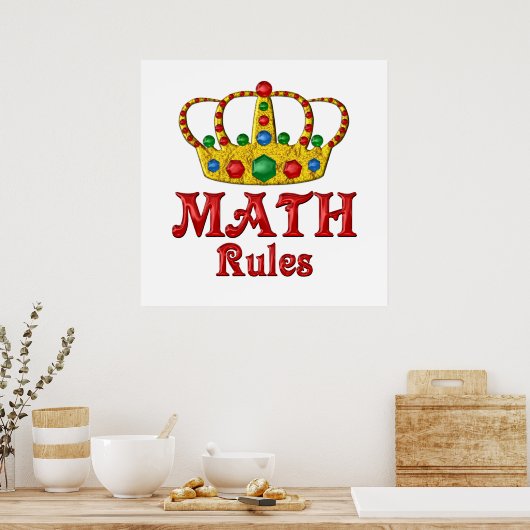 MATH-Regeln Poster (Küche)