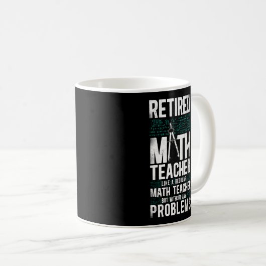 Math Retired Math Teacher Like A Regular Math Kaffeetasse (VorderseiteRechts)