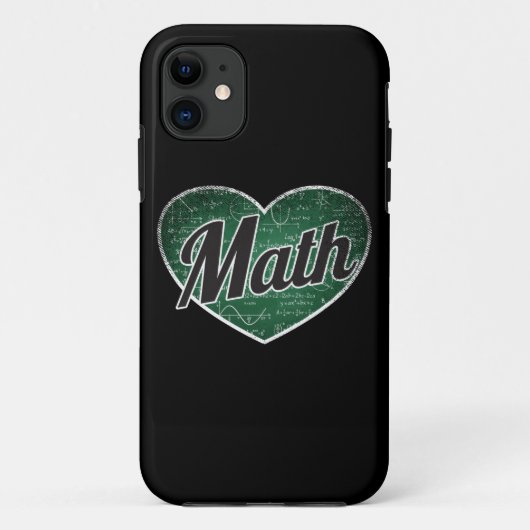 Math Retro Heart Blackboard Liebe Case-Mate iPhone Hülle (Rückseite)