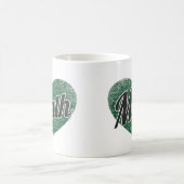 Math Retro Heart Blackboard Liebe Kaffeetasse (Mittel)
