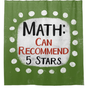 Math Review 5 Stars Duschvorhang