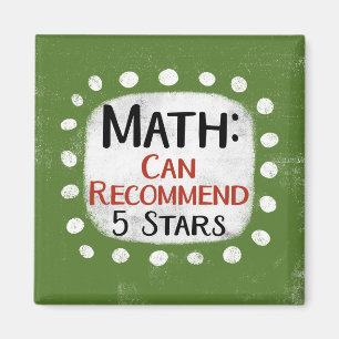 Math Review 5 Stars Kühlschrank Magnet