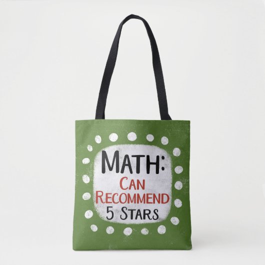 Math Review 5 Stars Tote Bag Tasche (Vorderseite)
