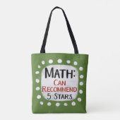 Math Review 5 Stars Tote Bag Tasche (Rückseite)