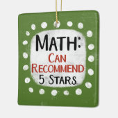 Math Review 5 Sterne Ornament (Links)