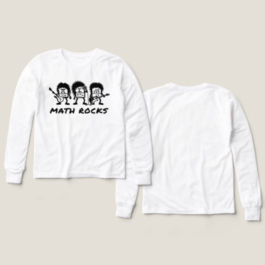 Math Rocks Academic Rock Band Humor (Design Vorderseite & Rückseite)