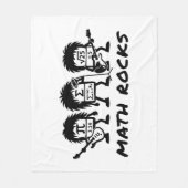 Math Rocks Academic Rock Band Humor Fleecedecke (Vorderseite)