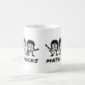 Math Rocks Academic Rock Band Humor Kaffeetasse (Mittel)