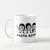 Math Rocks Academic Rock Band Humor Kaffeetasse (Links)