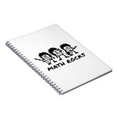 Math Rocks Academic Rock Band Humor Notizblock (Rechte Seite)