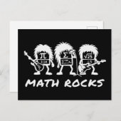Math Rocks Academic Rock Band Humor Postkarte (Vorne/Hinten)