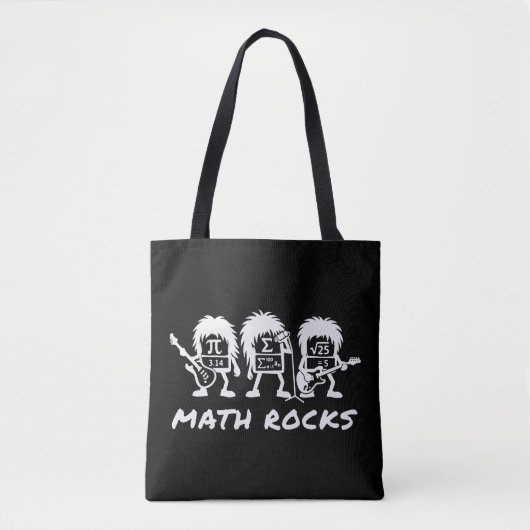 Math Rocks Academic Rock Band Humor Tasche (Vorderseite)