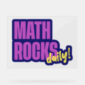 Math Rocks Daily Acrylschild (Vorderseite)