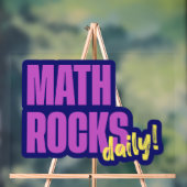 Math Rocks Daily Acrylschild (Neutral)