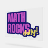 Math Rocks Daily Acrylschild (Winkel)