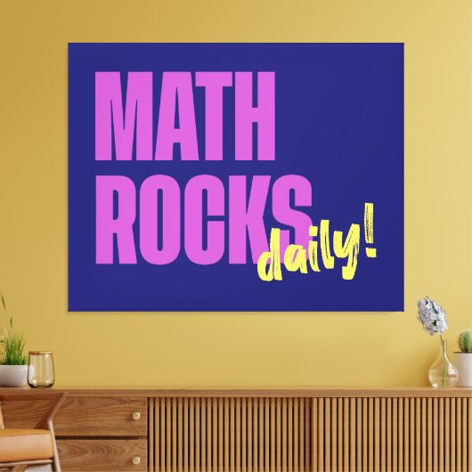 Math Rocks Daily Leinwanddruck (Insitu (Wohnzimmer))